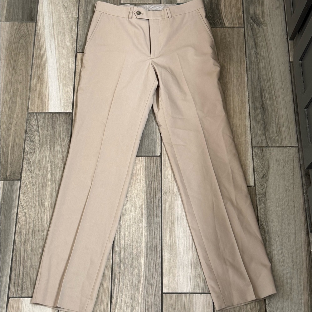 Madison Men's Straight-Leg Dress Pants in Light Beige